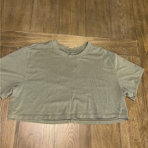 Lululemon Athletica Sage Green Crop Top